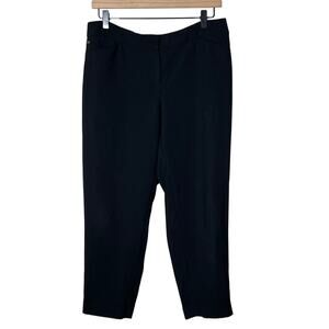White House black market black crop leg business casual dress pants size 4 B151